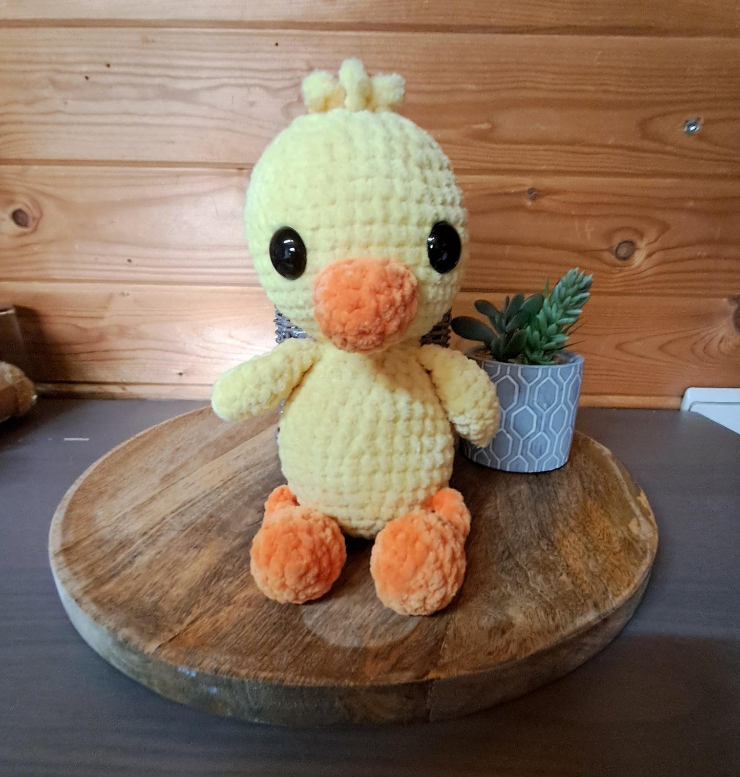 Handgemaakte gehaakte eend - gehaakt knuffeldier -origineel cadeau-decoratie amigurumi