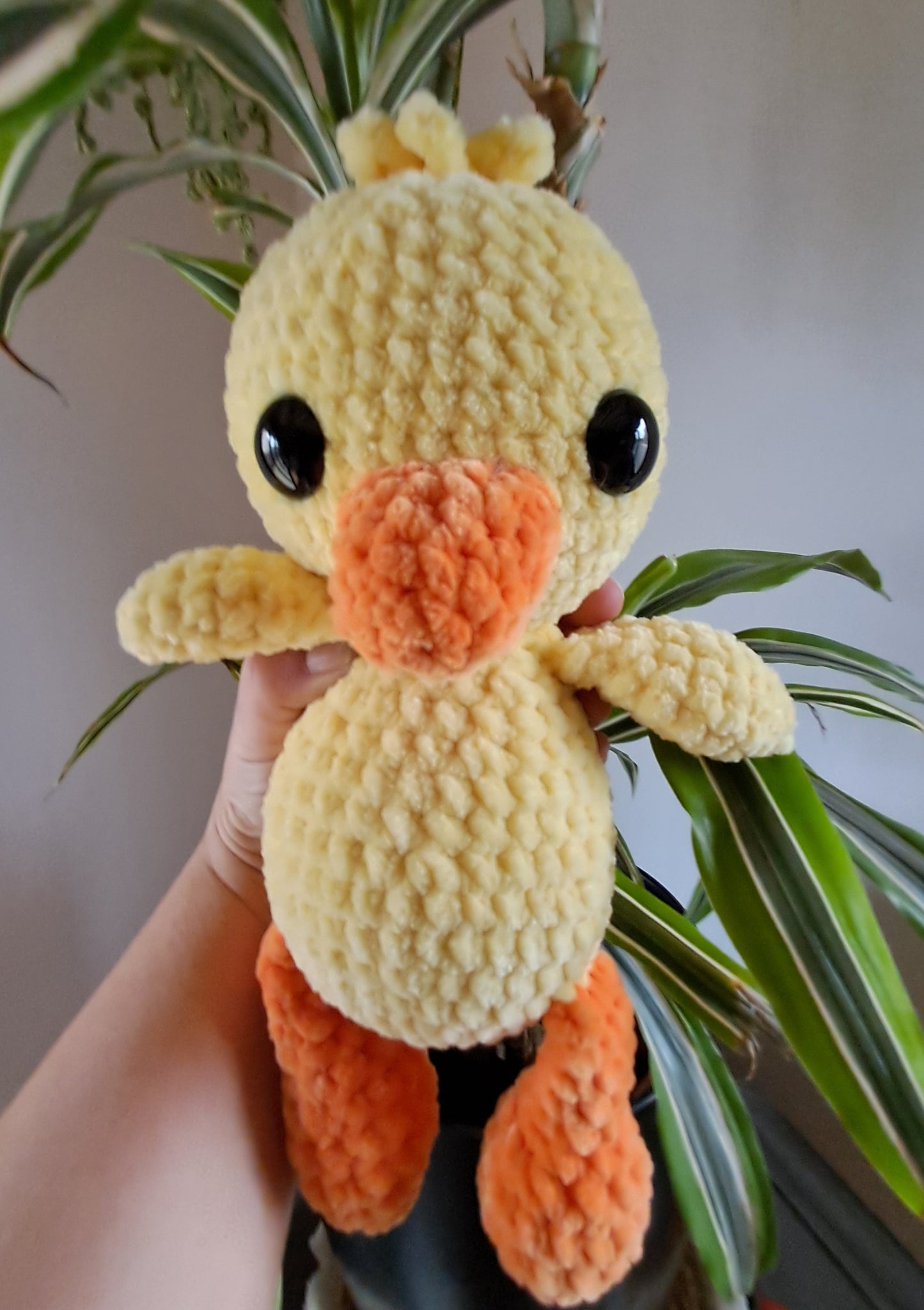 Handgemaakte gehaakte eend - gehaakt knuffeldier -origineel cadeau-decoratie amigurumi