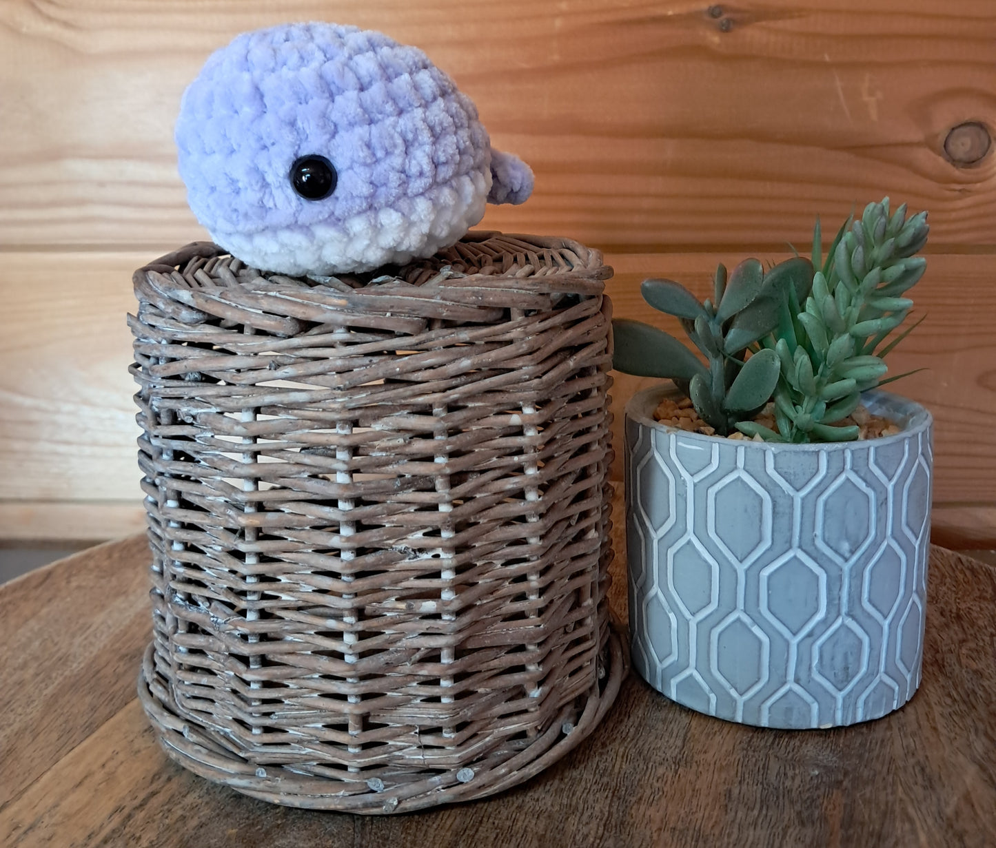 Kleine gehaakte Walvis-Handgemaakte amigurumi knuffel -zeeleven-oceaan-antistress