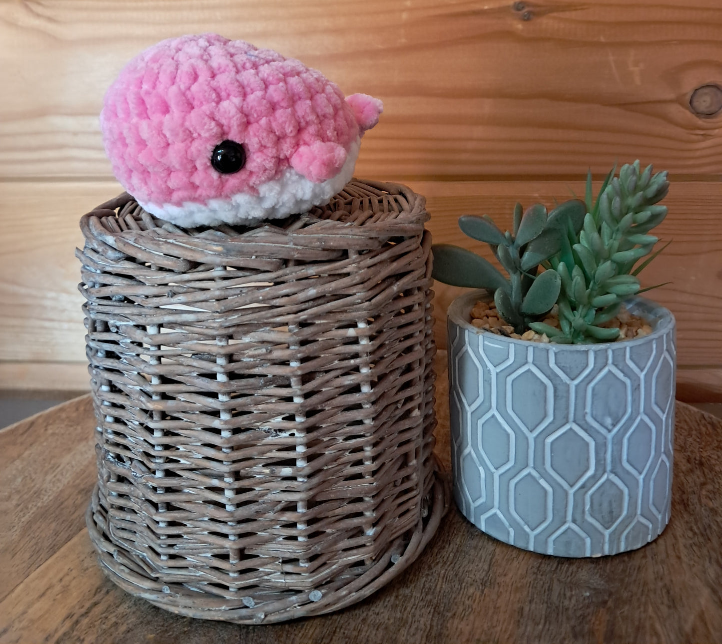 Kleine gehaakte Walvis-Handgemaakte amigurumi knuffel -zeeleven-oceaan-antistress